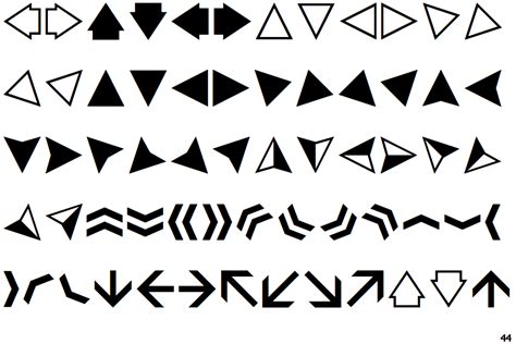 Fontscape Home > Symbols > Arrows > Plain arrows