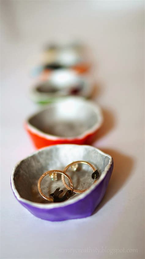 Air dry clay jewelry dishes - Journey into Creativity