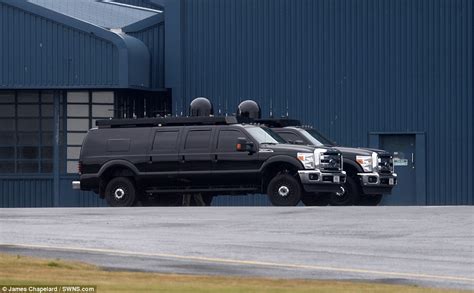 Donald Trump's huge high-tech security entourage touches down in ...