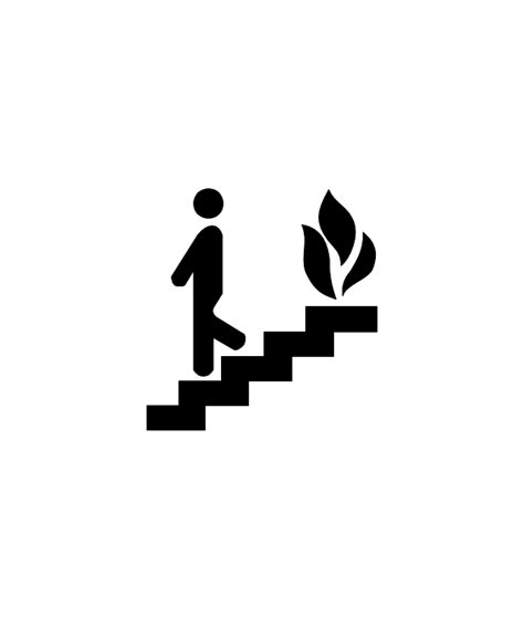 Escape Chair Stairs Sign Emergency, Stairs, Text, Logo Png, 57% OFF