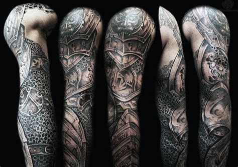 Top 90 Best Armor Tattoo Designs For Men - Walking Fortress