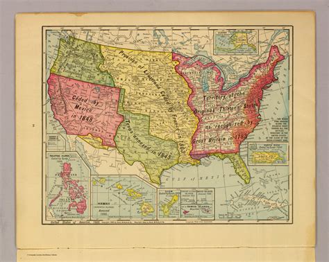 United States of America, 1900. Copyright 1900 by Rand-McNally & Co. Copyright 1904 by Rand ...