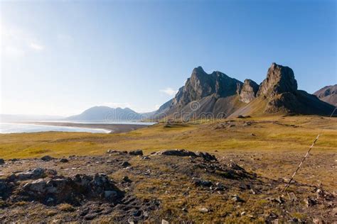 Hvalnes Lava Beach Landscape, East Iceland Landmark Stock Image - Image of cliff, location ...