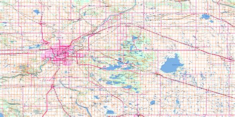 LEDUC MAP EDMONTON - ToursMaps.com