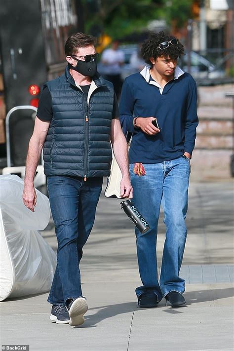 Hugh Jackman spotted with his very grown up son Oscar in New York - ReadSector