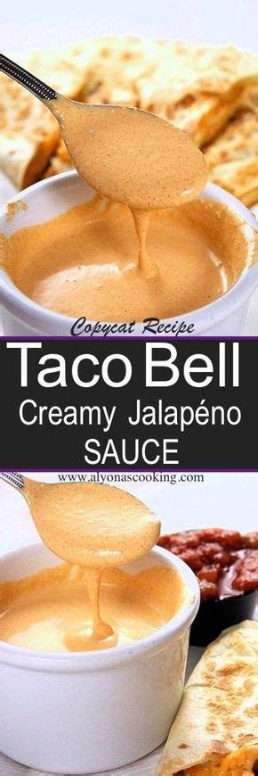 Creamy Jalapeño Sauce Taco Bell Copycat Recipe | Alyona’s Cooking | Recipes, Creamy jalapeno ...