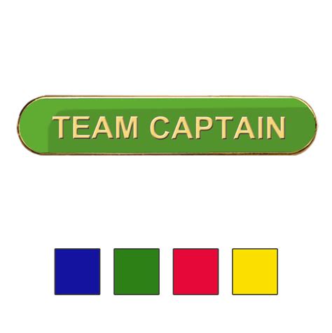 TEAM CAPTAIN BADGE (Bar Shape)