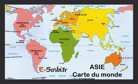 Carte Géographique De L'asie Pour