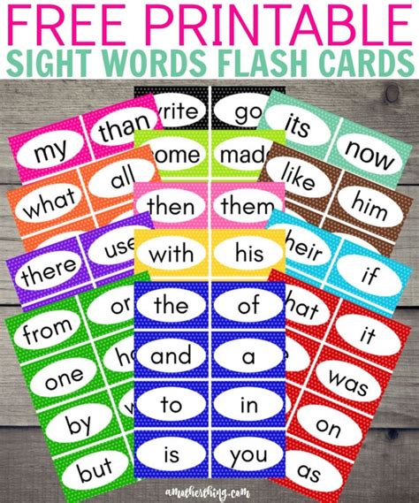 First 100 Sight Words Printable Flash Cards - Printable Card Free