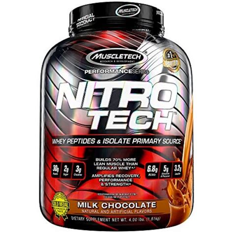 Whey Protein Powder | MuscleTech Nitro-Tech Whey Protein ...