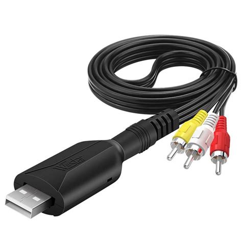 USB C to RCA Cable Adapter RCA Adapter Easy to Capture USB Male to 3 RCA Male - Walmart.com