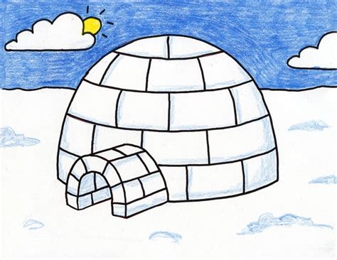 How to Draw an Igloo · Art Projects for Kids