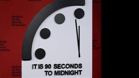 'Doomsday Clock' moves to 90 seconds to midnight amid fear of nuclear war and climate change ...