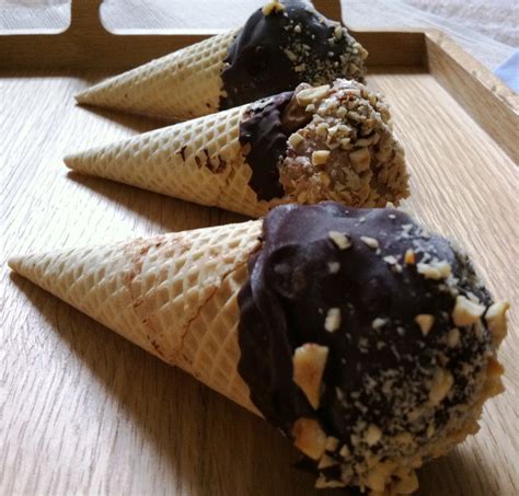 Ferrero Rocher Ice Cream Cones - thelittleloaf