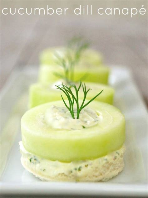 Cucumber Dill Canapé Recipe | Cooking On The Weekends