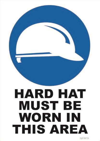 Hard Hat Must Be Worn In This Area Sign - Industrial Signs