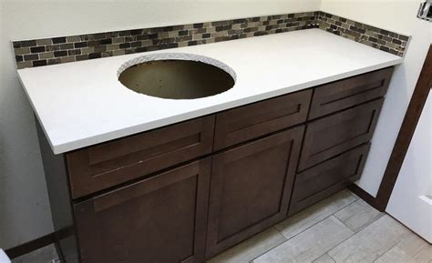 DIY Quartz Countertops - Bathroom