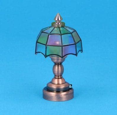 Maisons de poupées - Lp4045 - Lampe de table couleur TIFANY leds