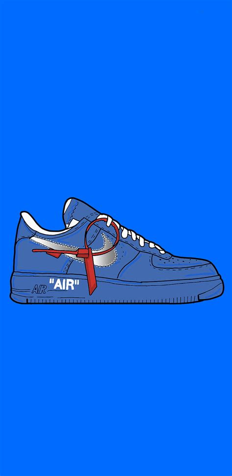 Download Cartoon Jordan Shoes Air Off-white Blue Wallpaper | atelier-yuwa.ciao.jp