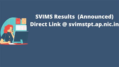 SVIMS Results 2022-23 (Announced) Direct Link @ svimstpt.ap.nic.in ...