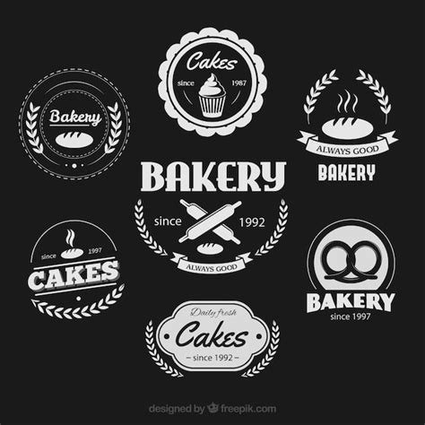 Free Vector | Bakery badges in vintage style