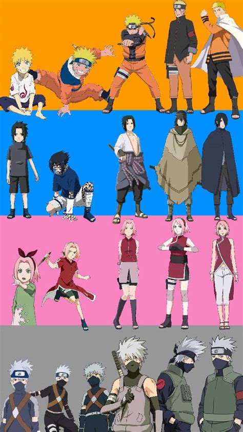 Downloaden Neuesgen Naruto Team 7 Iphone Wallpaper | Wallpapers.com