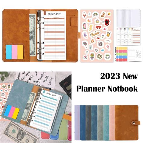 A6-Planner-Notebook-with-Cover-2023-Agenda-Budget-Organizer-Book-Workbook-Budget-Cash-Envelope ...