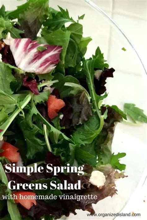 Spring Greens Salad - Organized Island