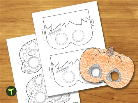 Free Printable Halloween Mask For Kids Multiple Colors | hit.skku.edu