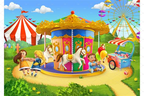 Park, playground, game background | Custom-Designed Icons ~ Creative Market