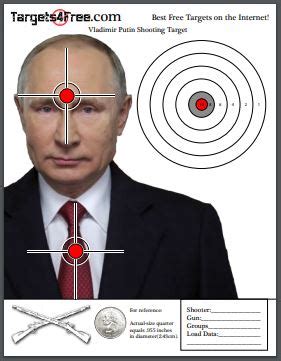 Vladimir Putin Shooting Target - Targets4Free