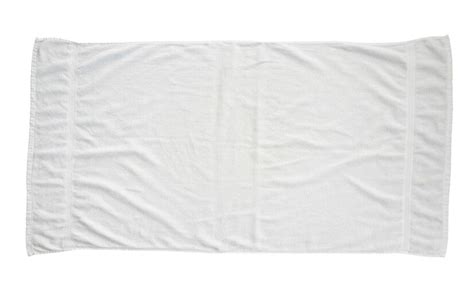 Premium Photo | White beach towel isolated on white background