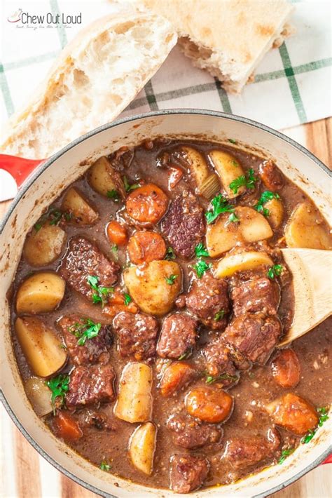 One-Pot Beef Stew (with potatoes) - Chew Out Loud