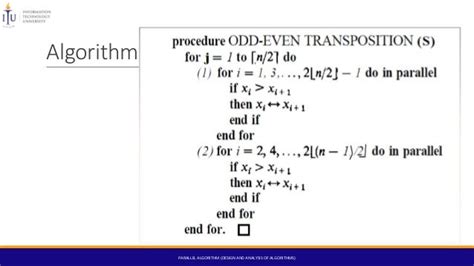 Parallel algorithms