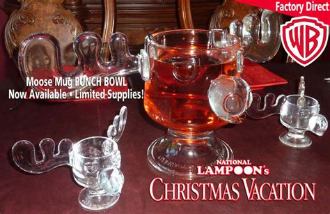 Christmas Vacation Moose Punch Bowl and Moose Mug Set | The Green Head