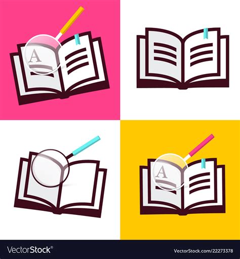 Book icon flat design open books symbols Vector Image