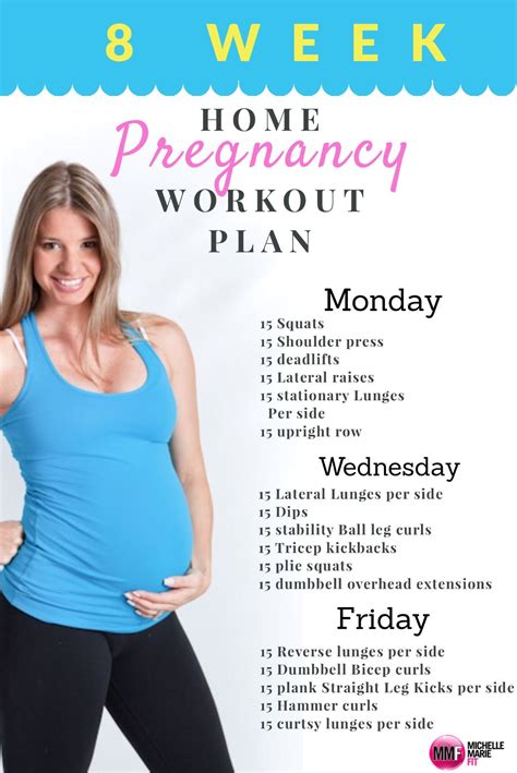 Monthly Home Pregnancy Workout | Workout plans, Pregnancy and Exercises