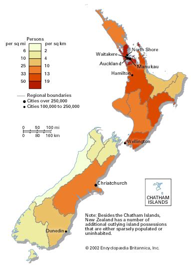 New Zealand Map Population Density - Debbie Georgetta