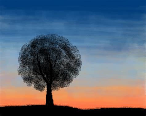 Tree Silhouette at Sunset by LaurieGoesRAWR on DeviantArt