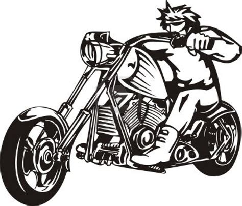 Clipart Black And White Motorcycle - ClipArt Best