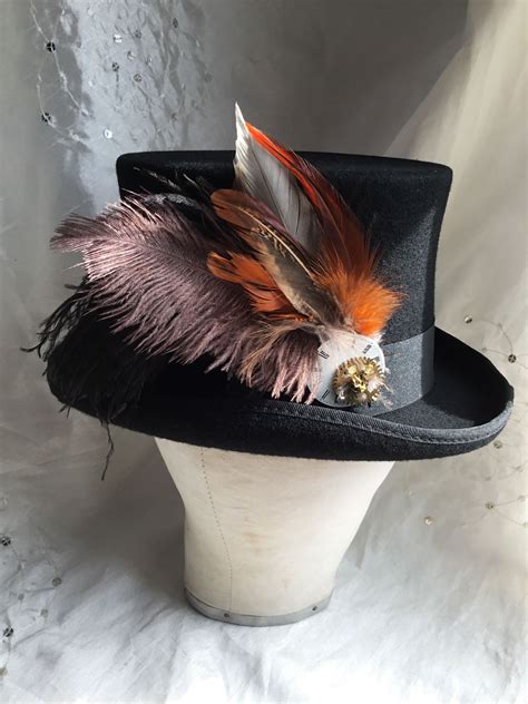 Feathers in your Steampunk Top Hat