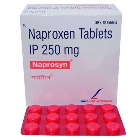 Naprosyn 500 Mg Tablet, 250mg at Rs 71/stripe in Nagpur | ID: 27303925062