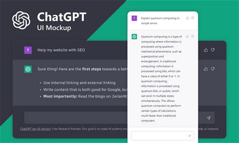 Chat GPT UI Mockup | Figma