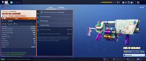 Best perks for Easter Egg Launcher? : r/FORTnITE