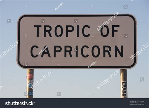 Tropic Of Capricorn Sign Australia Stock Photo 29141917 : Shutterstock