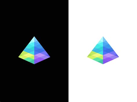 Prism / spectrum / light / logo design by Deividas Bielskis on Dribbble