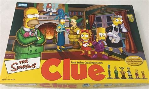 The Simpsons Clue 2nd Edition Board Game – Complete | Detective game ...