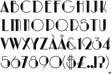 Art Deco | Art deco font, Art deco fonts, Deco font