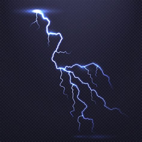 Lightning, natural light effect, bright glowing isolated on dark backg By Tartila | TheHungryJPEG