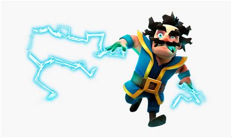 Mago - Clash Royale Electro Wizard Png, Transparent Png - kindpng